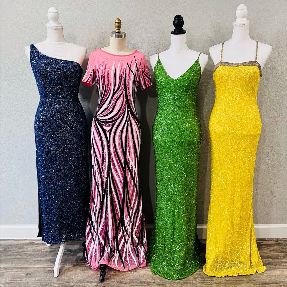 Vintage Beaded Sequined Dresses